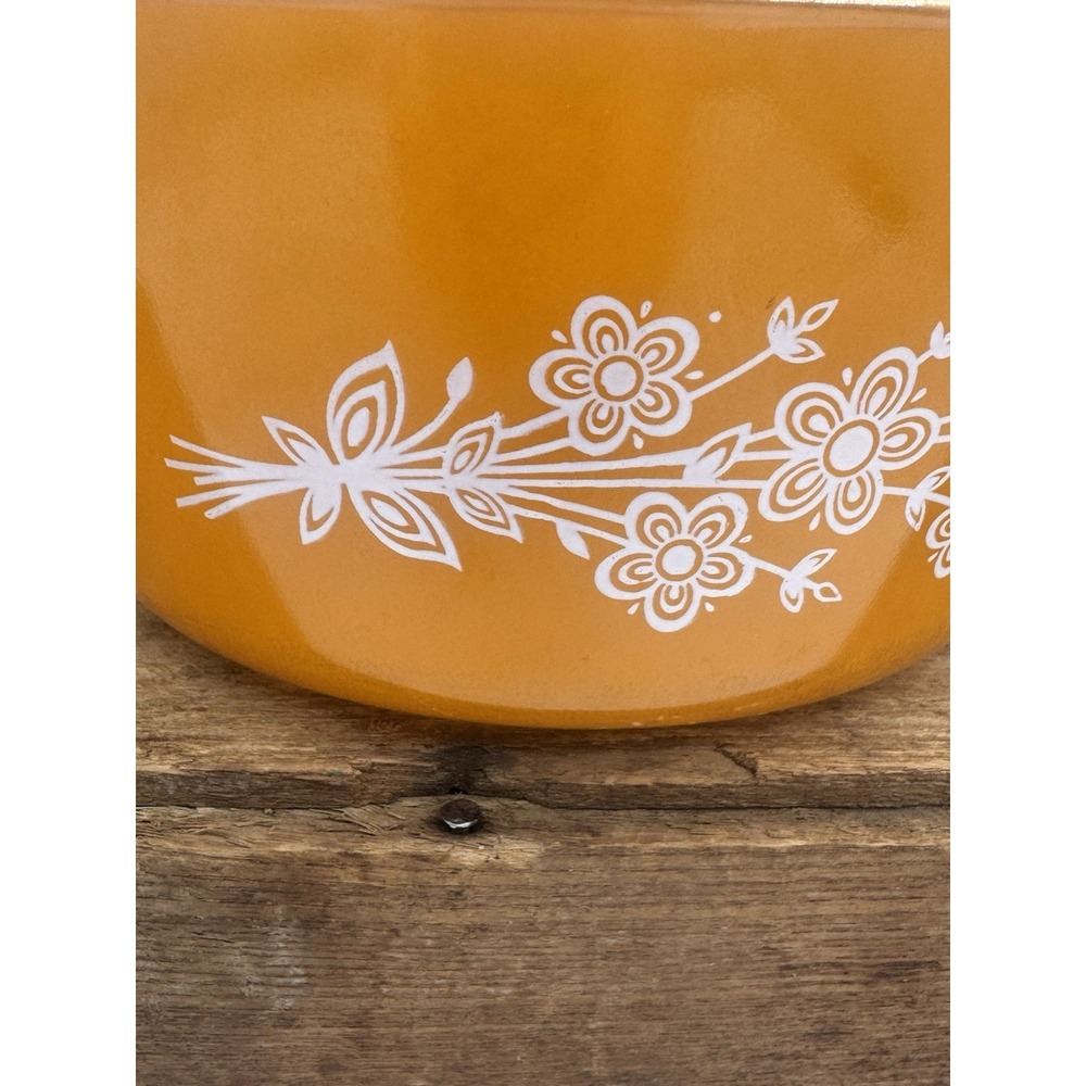 Pyrex 474 B Butterfly Gold 1.5‎ qt Oval Cinderella VTG Casserole Dish NO LID - Picture 4 of 7